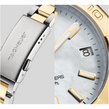 Buy Shop Tag Heuer Aquaracer Mother of Pearl Dial Two Tone Steel Strap Watch for Women - WBD1320.BB0320 USA Online