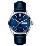 Buy Shop Tag Heuer Carrera Day Date Blue Dial Blue Leather Strap Watch for Men - WBN2012.FC6502 USA Online