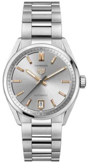 Buy Shop Tag Heuer Carrera Date Silver Dial Silver Steel Strap Watch for Women - WBN2310.BA0001 USA Online