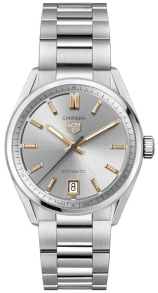 Buy Shop Tag Heuer Carrera Date Silver Dial Silver Steel Strap Watch for Women - WBN2310.BA0001 USA Online