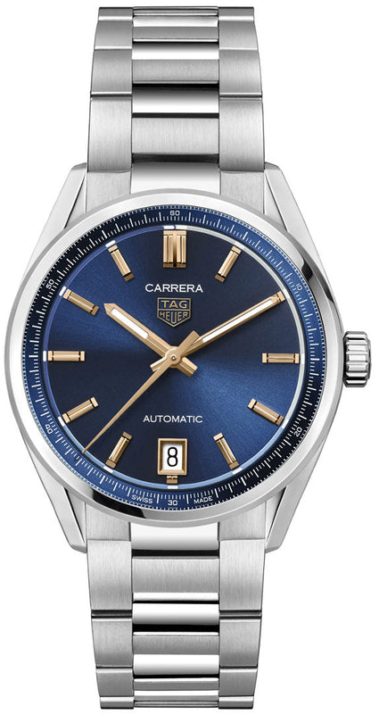 Buy Shop Tag Heuer Carrera Date Blue Dial Silver Steel Strap Watch for Women - WBN2311.BA0001 USA Online