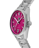 Buy Shop Tag Heuer Carrera Date Automatic 18K Pink Dial Silver Steel Strap Watch for Women - WBN2313.BA0001 USA Online