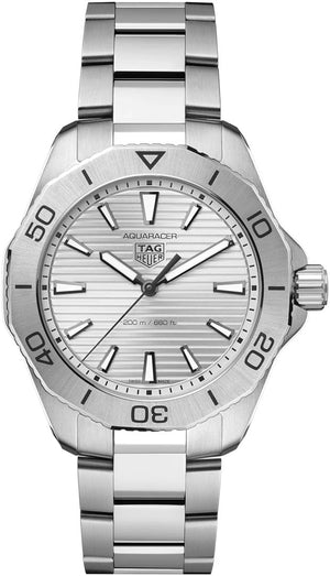 Buy Shop Tag Heuer Aquaracer Professional 200 Quartz Silver Dial Silver Steel Strap Watch for Men - WBP1111.BA0627 USA Online