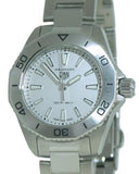 Buy Shop Tag Heuer Aquaracer Professional 200 Quartz White Dial Silver Steel Strap Watch for Women - WBP1411.BA0622 USA Online