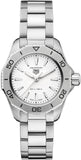 Buy Shop Tag Heuer Aquaracer Professional 200 Quartz White Dial Silver Steel Strap Watch for Women - WBP1411.BA0622 USA Online