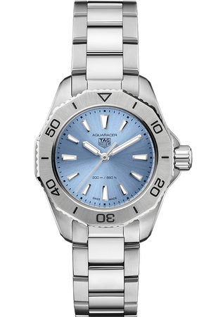 Buy Shop Tag Heuer Aquaracer Professional 200 Quartz Blue Dial Silver Steel Strap Watch for Women - WBP1415.BA0622 USA Online