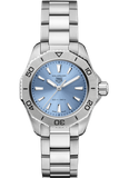 Buy Shop Tag Heuer Aquaracer Professional 200 Quartz Blue Dial Silver Steel Strap Watch for Women - WBP1415.BA0622 USA Online