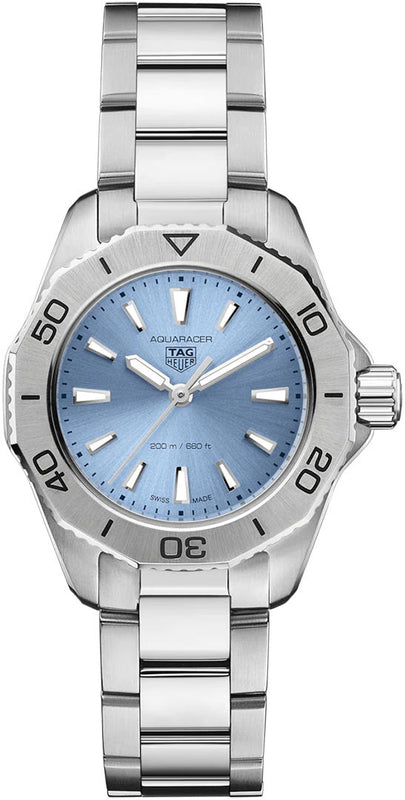 Buy Shop Tag Heuer Aquaracer Professional 200 Quartz Blue Dial Silver Steel Strap Watch for Women - WBP1415.BA0622 USA Online