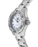 Buy Shop Tag Heuer Aquaracer Professional 200 Quartz Diamond Mother of Pearl Dial Silver Steel Strap Watch for Women - WBP1416.BA0622 USA Online