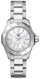 Buy Shop Tag Heuer Aquaracer Professional 200 Quartz Mother of Pearl Dial Silver Steel Strap Watch for Women - WBP1418.BA0622 USA Online
