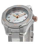 Buy Shop Tag Heuer Aquaracer Professional 200 Quartz Diamonds White Dial Silver Steel Strap Watch for Women - WBP1450.BA0622 USA Online