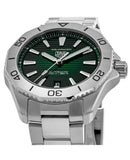 Buy Shop Tag Heuer Aquaracer Professional 200 Automatic Green Dial Silver Steel Strap Watch for Men - WBP2115.BA0627 USA Online