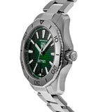 Buy Shop Tag Heuer Aquaracer Professional 200 Automatic Green Dial Silver Steel Strap Watch for Men - WBP2115.BA0627 USA Online