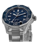 Buy Shop Tag Heuer Aquaracer Professional 300 Automatic Diamonds Blue Dial Silver Steel Strap Watch for Women - WBP231B.BA0618 USA Online