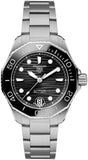 Buy Shop Tag Heuer Aquaracer Professional 300 Automatic Black Dial Silver Steel Strap Watch for Women - WBP231D.BA0626 USA Online