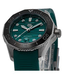 Buy Shop Tag Heuer Aquaracer Professional 300 Automatic Diamonds Green Dial Green Rubber Strap Watch for Women - WBP231G.FT6226 USA Online
