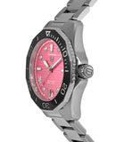 Buy Shop Tag Heuer Aquaracer Professional 300 Automatic Diamonds Pink Dial Silver Steel Strap Watch for Women - WBP231J.BA0618 USA Online