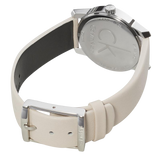 Buy Shop Calvin Klein City White Dial White Leather Strap Watch for Women - K2G231XH USA Online