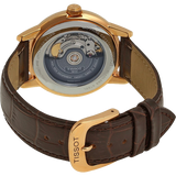 Buy Shop Tissot T Classic Carson Powermatic 80 White Dial Brown Leather Strap Watch for Men - T085.407.36.013.00 USA Online