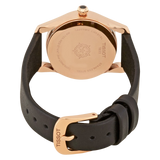 Buy Shop Tissot T Wave Diamond Mother of Pearl Dial Black Leather Strap Watch For Women - T112.210.36.111.00 USA Online