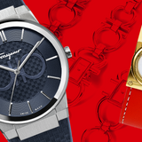 Buy Shop Salvatore Ferragamo Sapphire Blue Dial Blue Rubber Strap Watch for Men - SFHP00120 USA Online