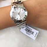 Buy Shop Marc Jacobs Amy Dexter Silver Dial Silver Steel Strap Watch for Women - MBM3214 USA Online