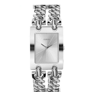 Buy Shop Guess Mod Heavy Metal Silver Dial Silver Steel Strap Watch For Women - W1117L1 USA Online