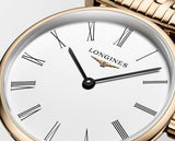 Longines La Grande Classique White Dial Rose Gold Mesh Bracelet Watch for Women - L4.209.1.91.8