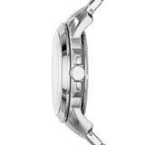 Buy Shop Fossil Grant Skeleton Black Dial Silver Steel Strap Watch for Men - ME3055 USA Online
