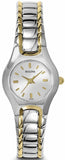 Bulova Classic White Dial Two Tone Steel Strap Watch for Women - 98T84