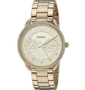 Buy Shop Fossil Tailor Gold Dial Gold Steel Strap Watch for Women - ES4263 USA Online