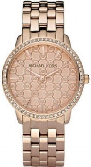 Buy Shop Michael Kors Argyle Quartz Rose Gold Dial Rose Gold Steel Strap Watch For Women - MK3156 USA Online