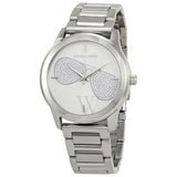 Buy Shop Michael Kors Harman Analog Silver Dial Silver Steel Strap Watch For Women - MK3672 USA Online