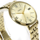 Buy Shop Fossil Jacqueline White Dial Gold Steel Strap Watch for Women - ES3434 USA Online
