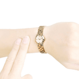 Buy Shop Marc Jacobs Amy Dinky White Dial Gold Steel Strap Watch for Women - MBM3226 USA Online