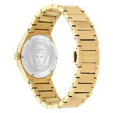 Buy Shop Versace V-Auria Quartz Black Dial Gold Steel Strap Watch for Men - VE0F00525 USA Online