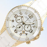 Buy Shop Marc Jacobs Rock Chronograph White Dial White Silicone Strap Watch for Women - MBM2546 USA Online