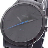 Buy Shop Fossil The Minimalist Black Dial Black Steel Strap Watch for Men - FS5308 USA Online