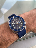 Seiko 5 Sports Automatic SKX Blue Dial Blue NATO Strap Watch For Men - SRPD51K2