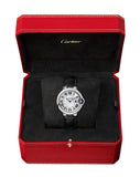 Buy Shop Cartier Ballon Bleu De Cartier Silver Dial Black Leather Strap Watch for Women - WSBB0034 USA Online