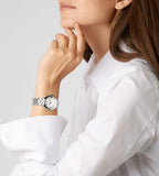 Buy Shop Cartier Ballon Bleu De Cartier Silver Dial Silver Steel Strap Watch for Women - WSBB0044 USA Online