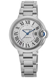 Buy Shop Cartier Ballon Bleu De Cartier Silver Dial Silver Steel Strap Watch for Women - WSBB0044 USA Online