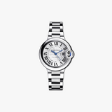 Buy Shop Cartier Ballon Bleu De Cartier Silver Dial Silver Steel Strap Watch for Women - WSBB0044 USA Online