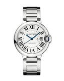 Buy Shop Cartier Ballon Bleu De Cartier Silver Dial Silver Steel Strap Watch for Women - WSBB0048 USA Online