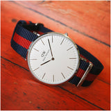 Buy Shop Daniel Wellington Classic Oxford White Dial Two Tone NATO Strap Watch For Women - DW00100046 USA Online