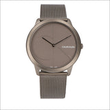 Buy Shop Calvin Klein Minimal Grey Dial Grey Mesh Bracelet Watch for Men - K3M517P4 USA Online