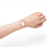 Marc Jacobs Roxy White Dial Rose Gold Steel Strap Watch for Women - MJ3527