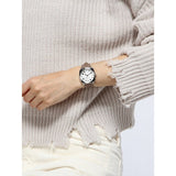 Buy Shop Marc Jacobs Mandy Silver Dial Brown Leather Strap Watch for Women - MJ1563 USA Online