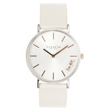 Buy Shop Coach Perry White Dial White Leather Strap Watch for Women - 14503117 USA Online
