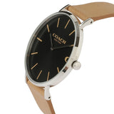 Coach Charles Black Dial Brown Leather Strap Watch for Men - 14602155